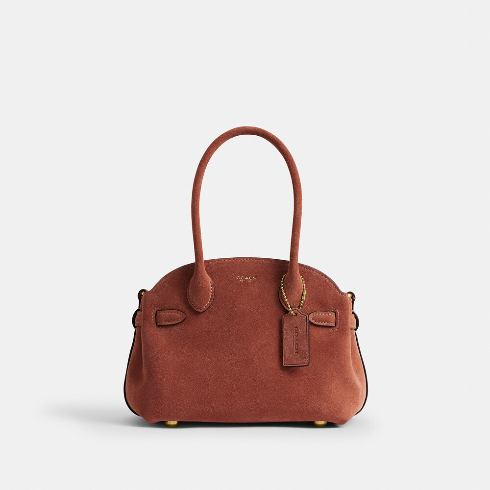 Coach Soft Empire Carryall Bag 21, Color: Clay (Suede)